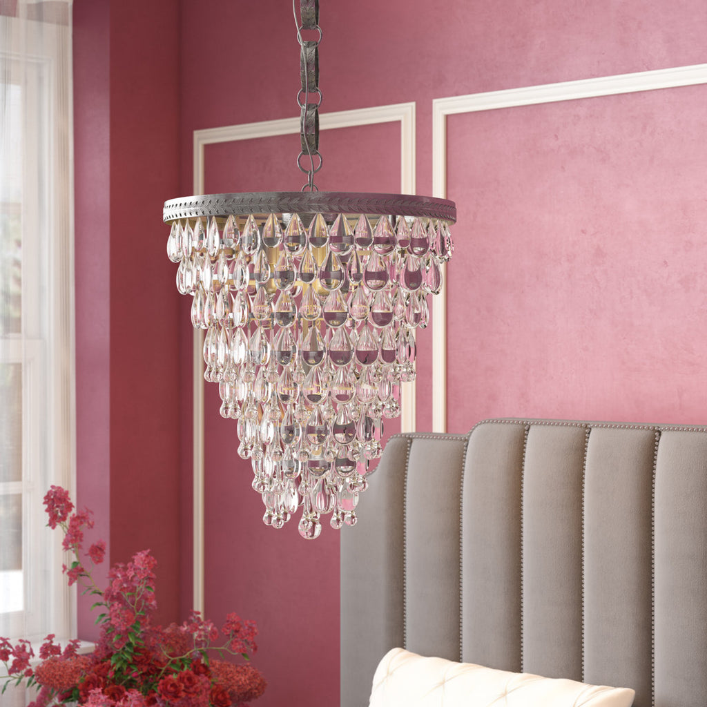 Beno 3-Light Dimmable Tiered Chandelier