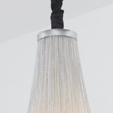 Berteal 8-Light 24 Inch Aluminum Tassel Chain Empire Chandelier