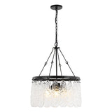 Bonsai 4-Light Dimmable Wagon Wheel Chandelier