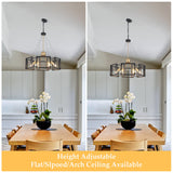 Bossley 6-Light Dimmable Sputnik Geometric Drum Chandelier