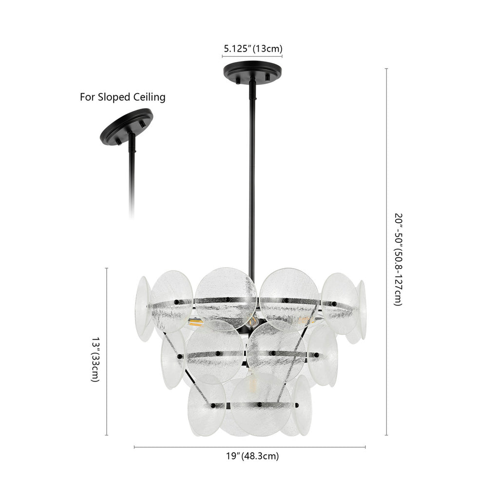 Boyle 6-Light Dimmable Tiered Chandelier