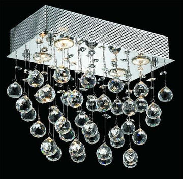 ZC121-2021F16C By REGENCY - Galaxy Collection Polished Chrome Finish Flush Semi-Flush Lighting