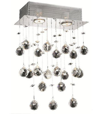 ZC121-2021W12C(LED)/RC By Regency Lighting Galaxy Collection 2 Light Wall Sconce Chrome Finish