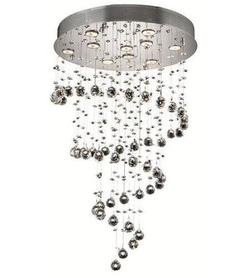 ZC121-2024D24C(LED)/RC By Regency Lighting Galaxy Collection 10 Light Dining Room Chrome Finish