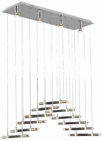 ZC121-2089D41C/EC By Regency Lighting - Alpha Collection Chrome Finish 4 Lights Dining Room