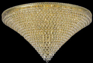 ZC121-2527F60G/EC By Regency Lighting - Tranquil Collection Gold Finish 48 Lights Flush Mount