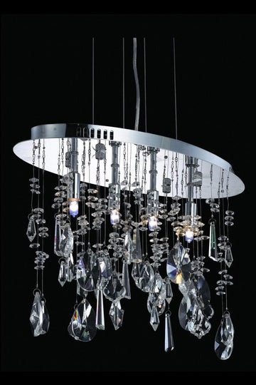ZC121-5902D18C/RC By Regency Lighting Mirage Collection 4 Light Chandeliers Chrome Finish