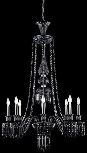 ZC121-8908D32B-JT/EC By Regency Lighting - Majestic Collection Black Finish 8 Lights Dining Room