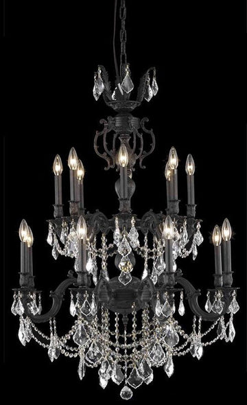 ZC121-9516D32DB/RC By Regency Lighting Marseille Collection 16 Light Dining Room Dark Bronze Finish