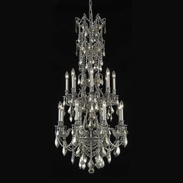 ZC121-9616G37DB/RC By Regency Lighting Monarch Collection 16 Lights Chandelier Dark Bronze Finish