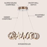 Calahan Dimmable LED Geometric Chandelier