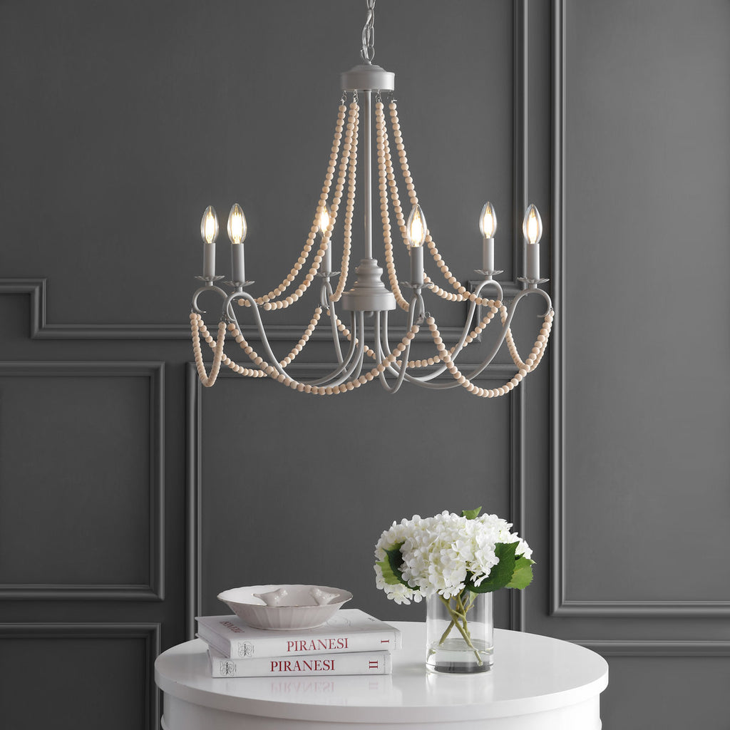 Carnes Bohemian Farmhouse Iron LED Chandelier