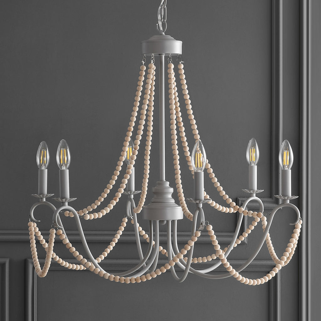 Carnes Bohemian Farmhouse Iron LED Chandelier