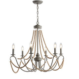 Carnes Bohemian Farmhouse Iron LED Chandelier