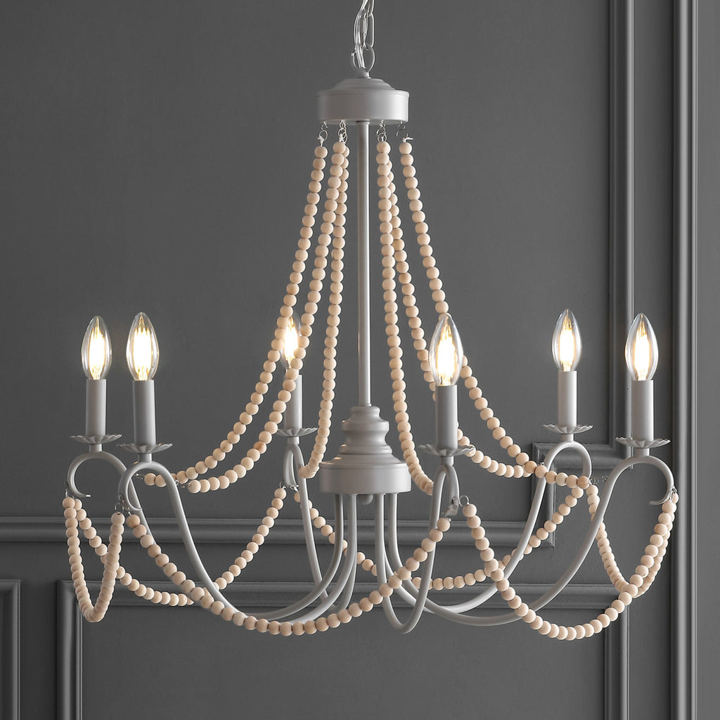 Carnes Bohemian Farmhouse Iron LED Chandelier