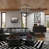 Chowchilla 9-Light Steel Dimmable Globe Chandelier