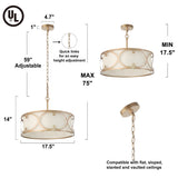 Corzine 3-Light Dimmable Chandelier