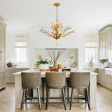 Damijan 30" Modern Firefly Chandelier 7-Light Dimmable with Hanging Chain
