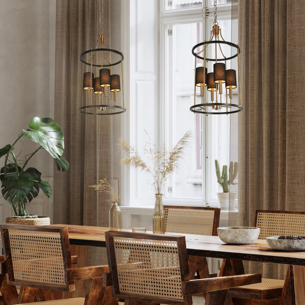 Delcho 4-Light Dimmable Chandelier