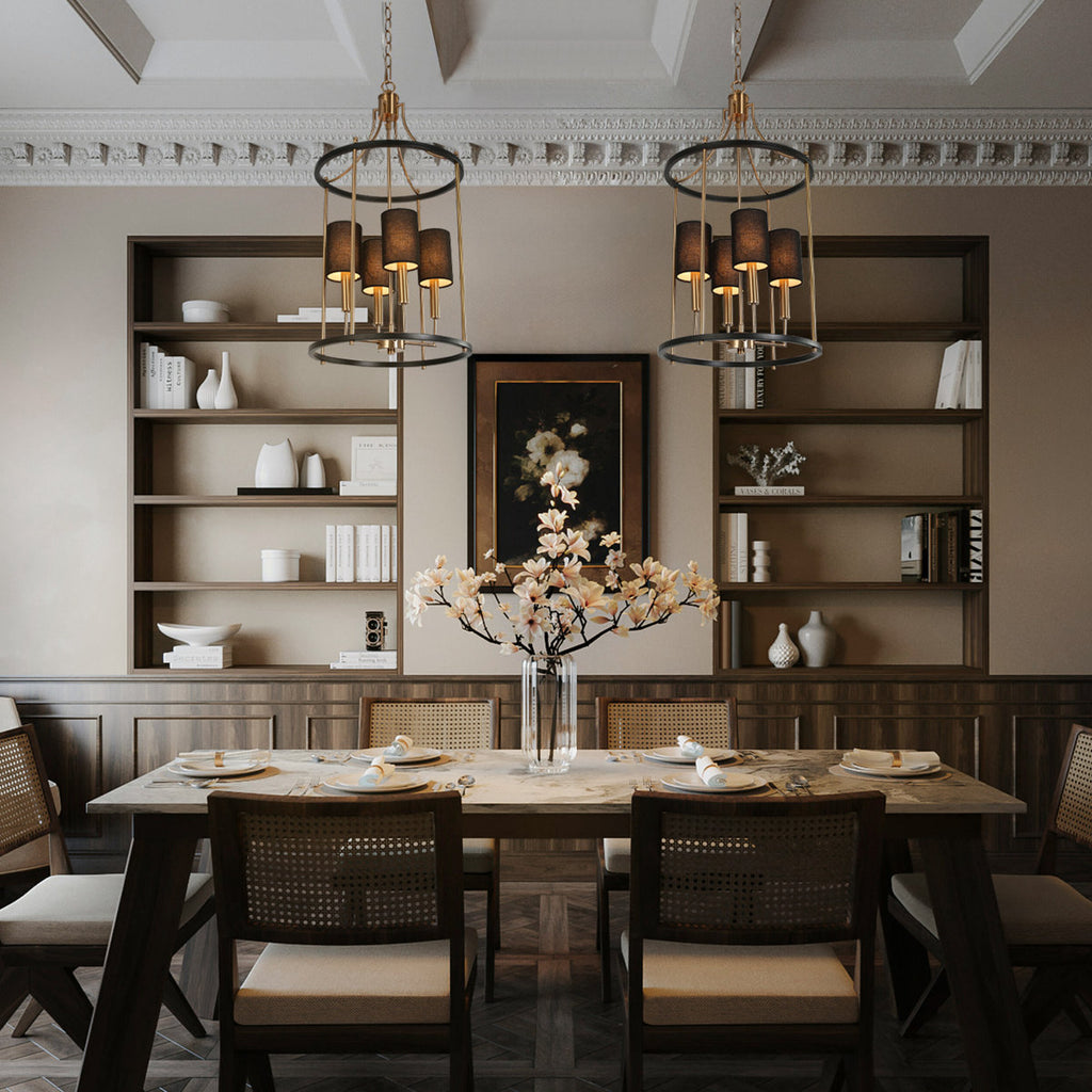 Delcho 4-Light Dimmable Chandelier