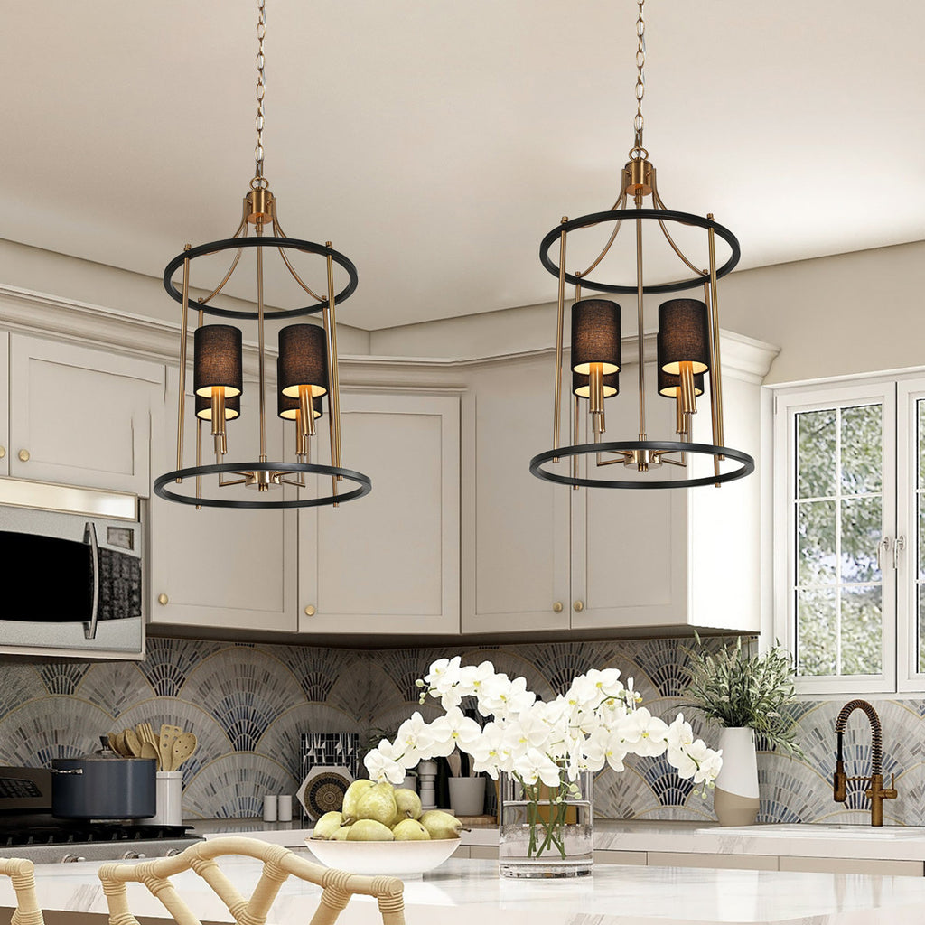 Delcho 4-Light Dimmable Chandelier