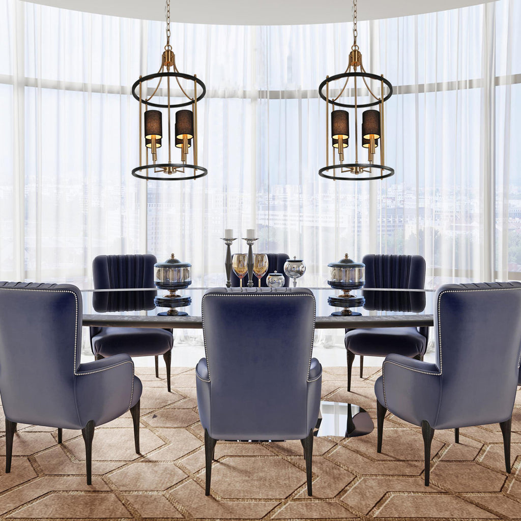 Delcho 4-Light Dimmable Chandelier