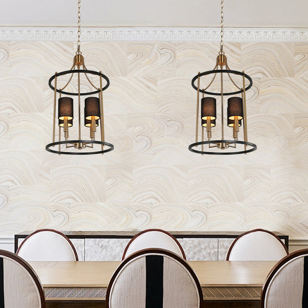 Delcho 4-Light Dimmable Chandelier