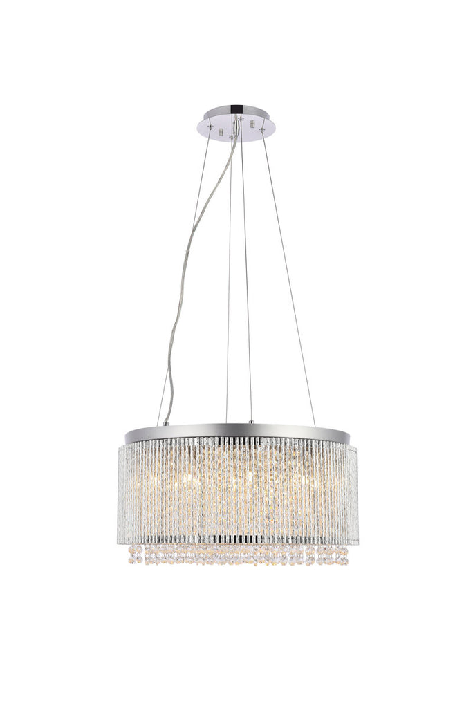 Downes 12-Light Dimmable Drum Chandelier