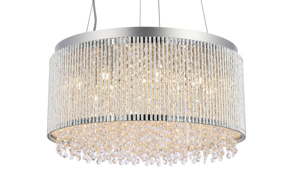 Downes 12-Light Dimmable Drum Chandelier