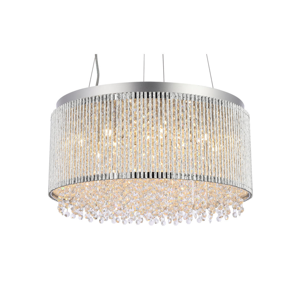Downes 12-Light Dimmable Drum Chandelier