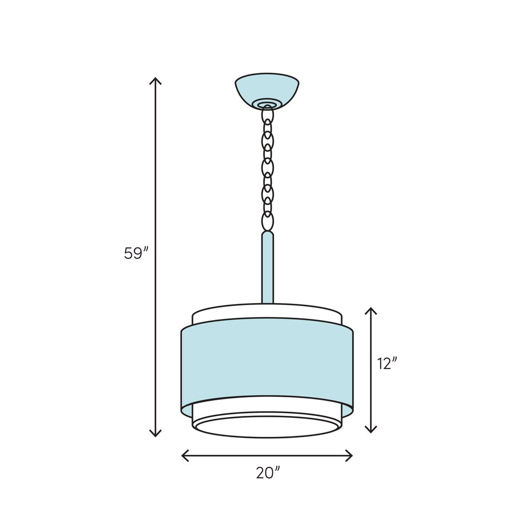 Downes 12-Light Dimmable Drum Chandelier