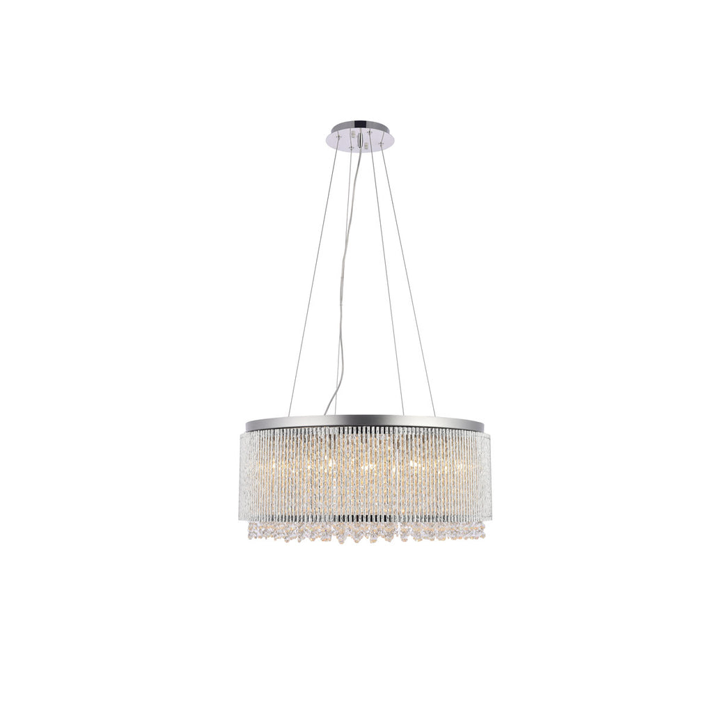 Downes 12-Light Dimmable Drum Chandelier