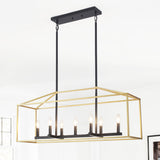 Entrekin 7-Light Dimmable Kitchen Island Square / Rectangle Chandelie