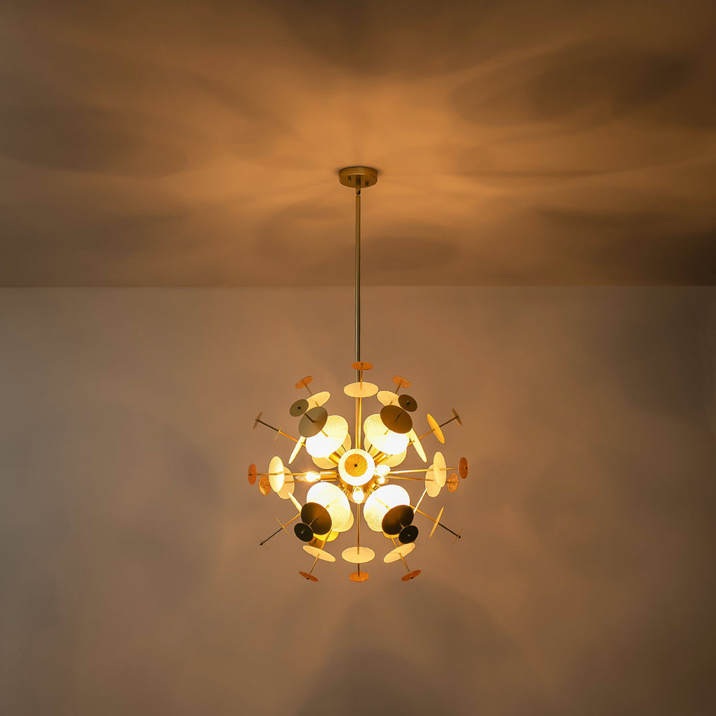 Feven 9-Light Modern Sputnik Sphere Starburst Chandelier