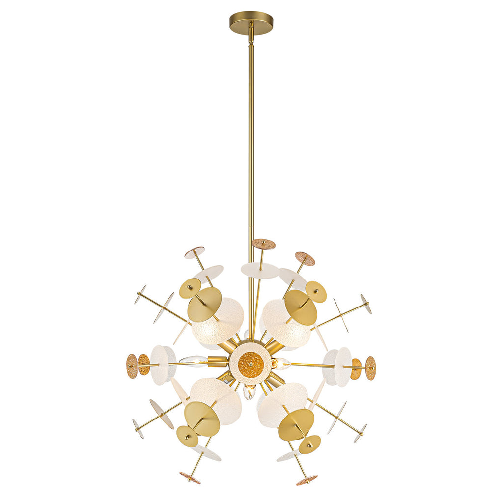Feven 9-Light Modern Sputnik Sphere Starburst Chandelier