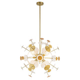 Feven 9-Light Modern Sputnik Sphere Starburst Chandelier