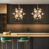 Feven 9-Light Modern Sputnik Sphere Starburst Chandelier