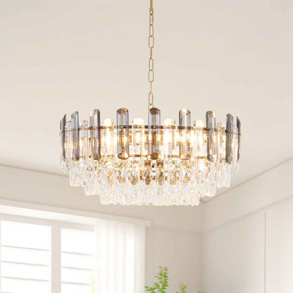 Goyette 8-Light Dimmable Tiered Chandelier with Adjustable Chain
