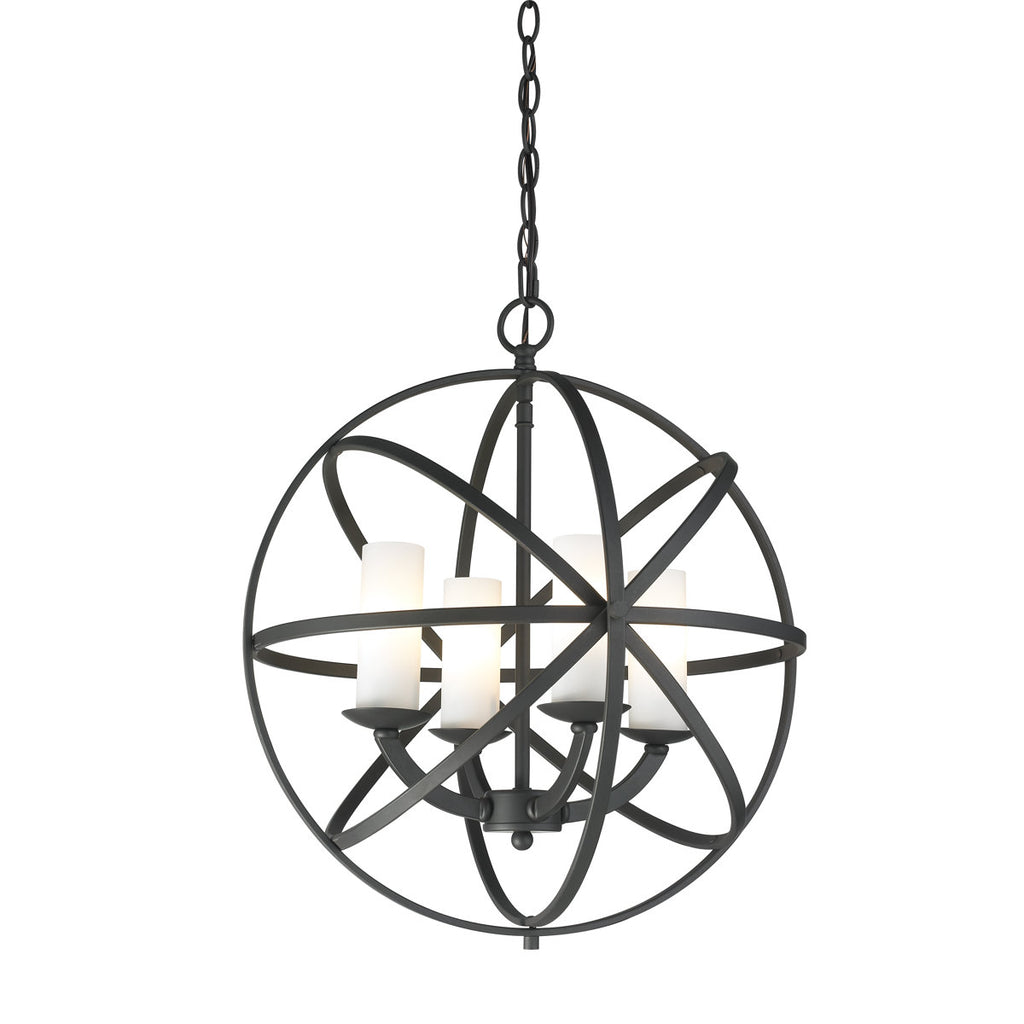 Grammont 4-Light Glass Dimmable Globe Chandelier