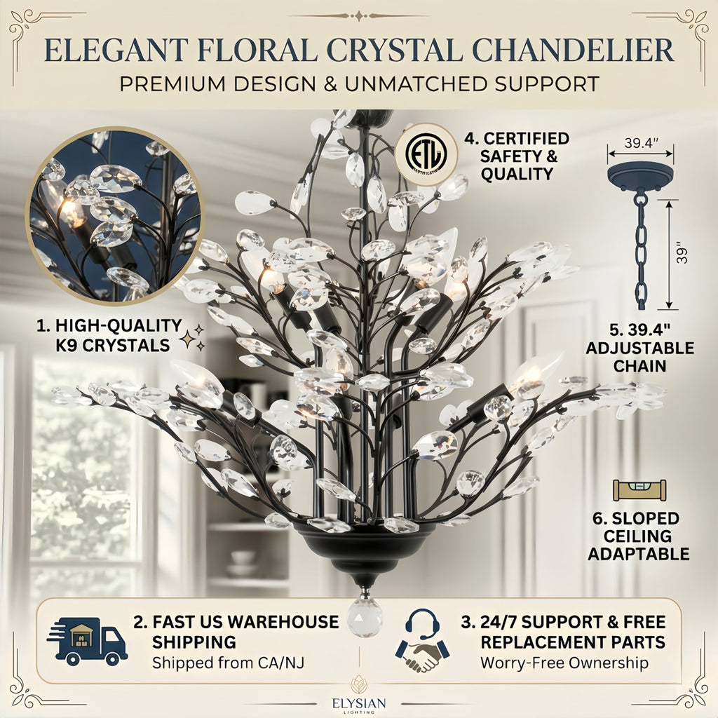 Grinstead 8-Light Dimmable Empire Chandelier