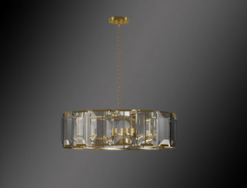 Luxe Crystal Chandelier Collection Vintage Rustic Lighting W 31" H 23" - G7-CG/4600/7