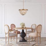 Hatfrneld 3-Light Chandelier with Wood Beaded