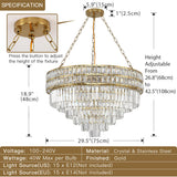 Imma Crystal Empire Chandelier