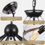 Kelcie 12-Light Large 43.3'' Dimmable Sputnik Wagon Wheel Chandelier