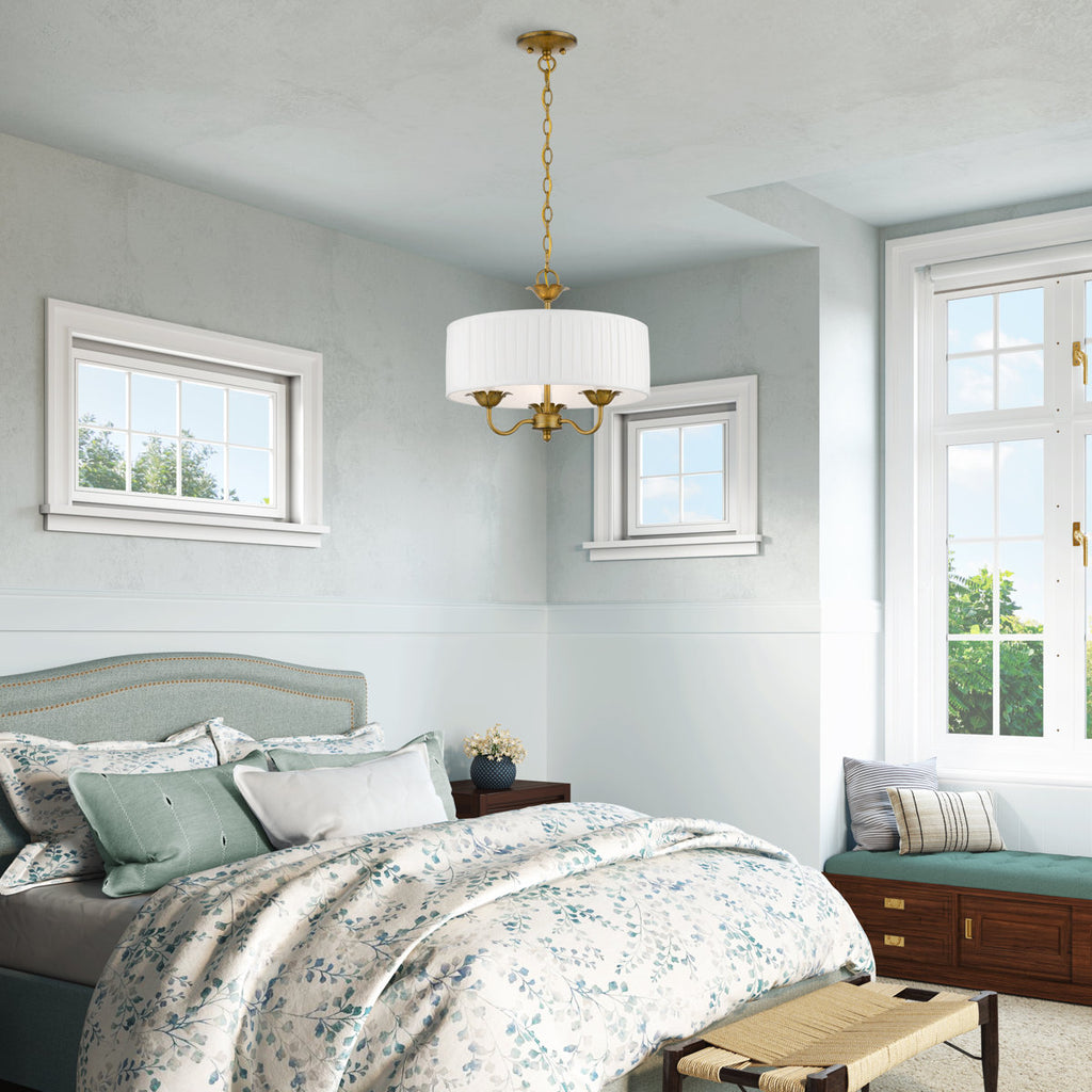 Lamotte 5-Light Dimmable Drum Chandelier