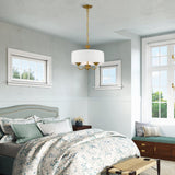 Lamotte 5-Light Dimmable Drum Chandelier