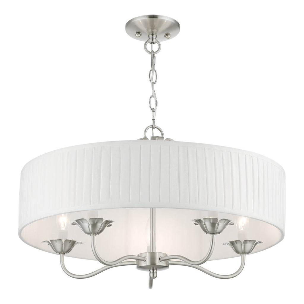 Lamotte 5-Light Dimmable Drum Chandelier