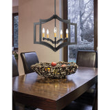 Lilou 5-Light Steel Dimmable Lantern Geometric Chandelier