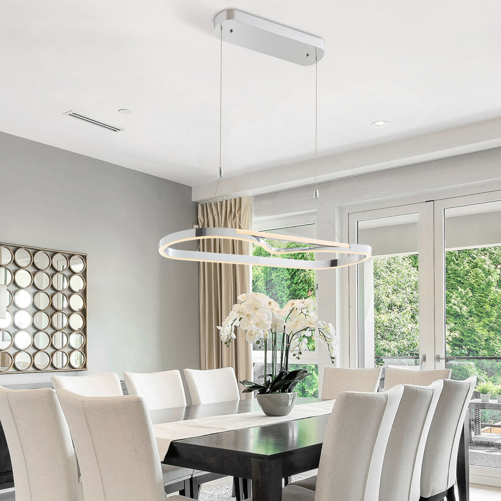 Luxley LED Kitchen Island Wagon Wheel Chandelier