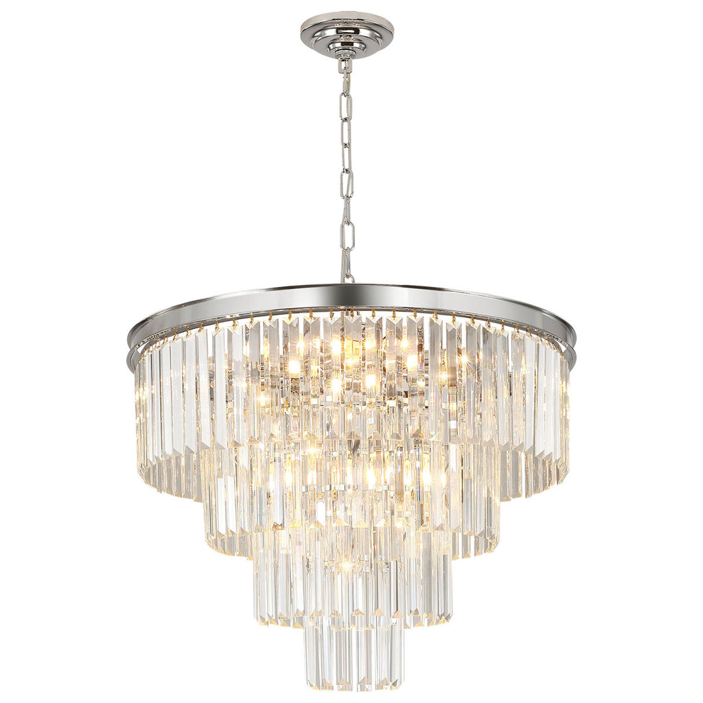 Macguiness 11-Light Dimmable Tiered Chandelier